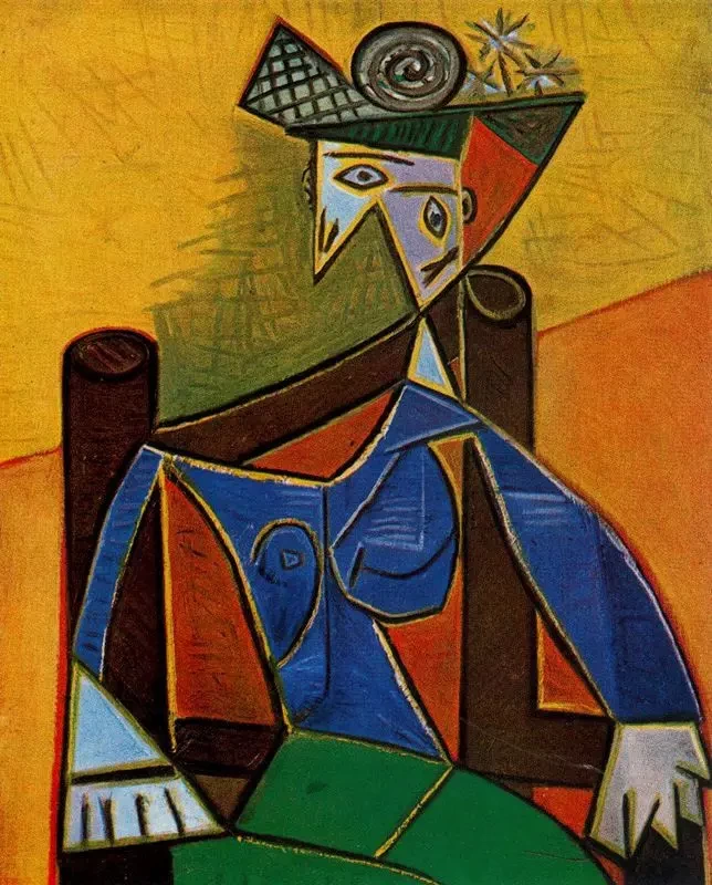 Donna seduta sulla sedia, 1941